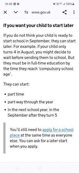 Reception or Pre-School at Nursery (UK based) aged 4.. which route?