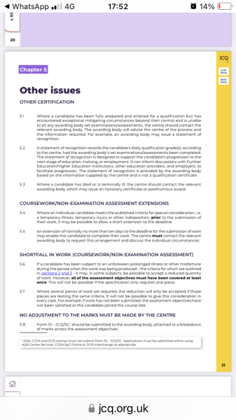 Partner with terminal cancer and daughter about to start GCSEs