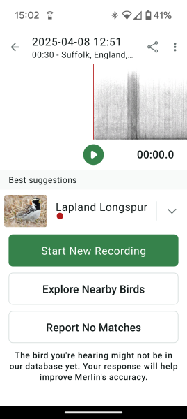 Garden birds today according to my Merlin app