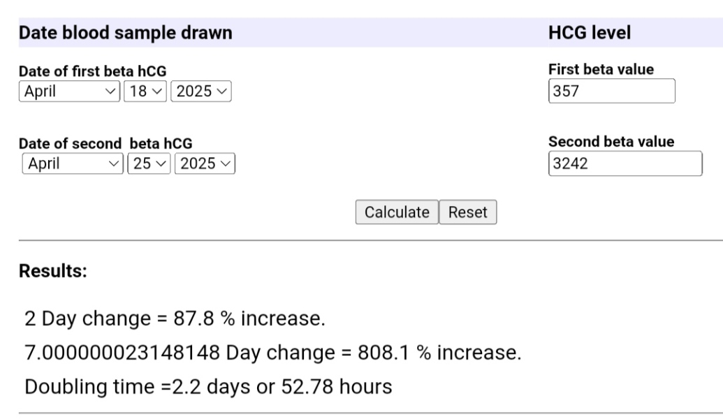 HCG bloods. Does this looks alright? Confused.