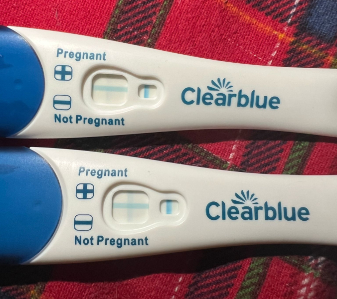 Faint line pregnancy tests