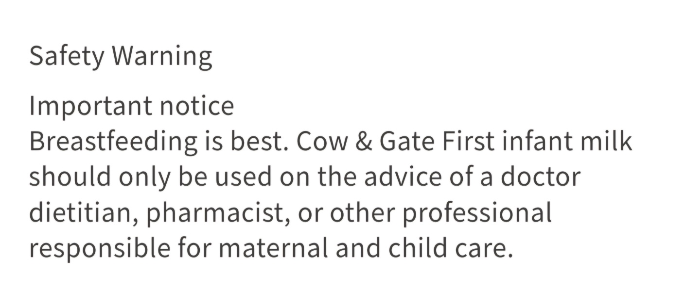 To feel that breastfeeding is undermined?