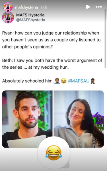 MAFSAUS Thread 8: (No Spoilers) - Bogans & ferals & gym before sex time, Clint is deluded, clothing that’s  fashion crime, and the retreat has now picked up the pace, it made Jamie want to punch Lauren in the face….