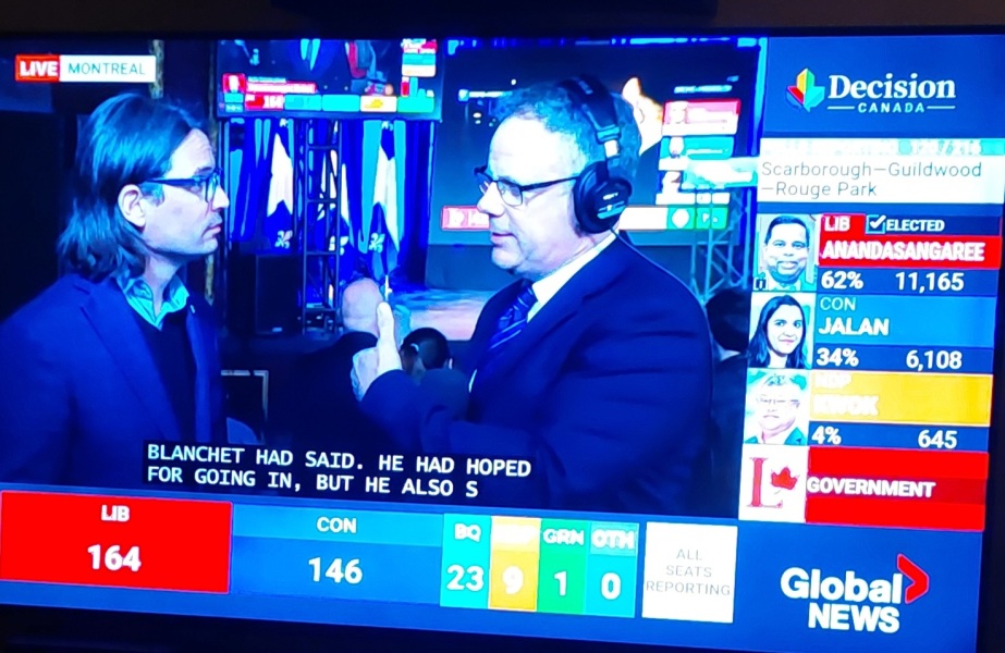 Anyone following the Canadian election today?