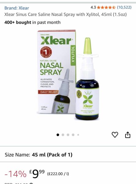 Blocked nose sprays