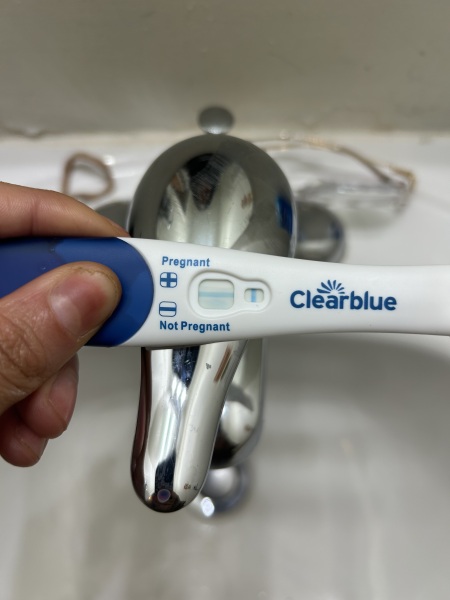 Blue smudge on test??