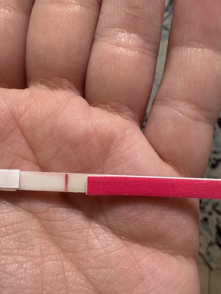 First response strip. Showed before control line!