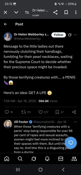 Helen Webberly Gender GP: RED FLAG