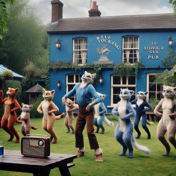 The Bluestocking Arms Women's Pub, where women make friends with Beetles, Androids, Cakes, Dragons, Hedgehogs and other women, where wit and wisdom flourish