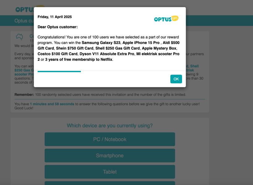 Spam ? Scam? Shutting down MN. Popping on screen as I am typing on a thread