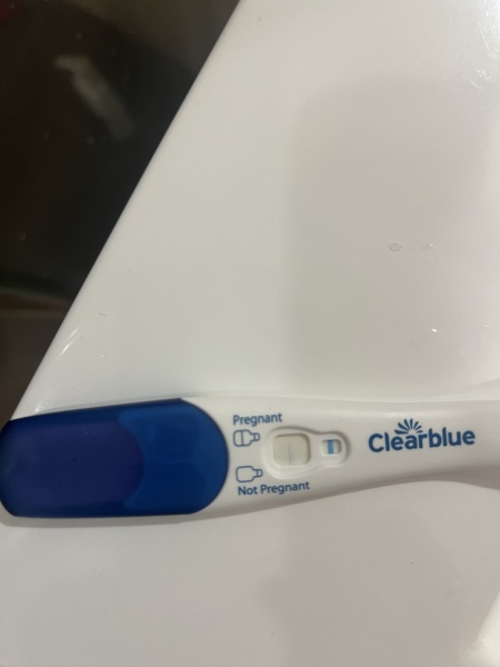 Clear blue test. Evap line or positive