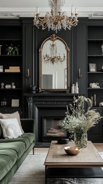 Has anyone got a dark painted living room?
