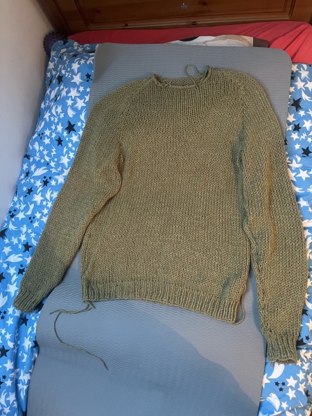 Raglan sweater help