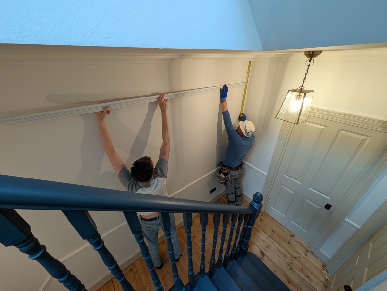 (photos) Panicking - worker here to install picture rail and not sure it's the right choice