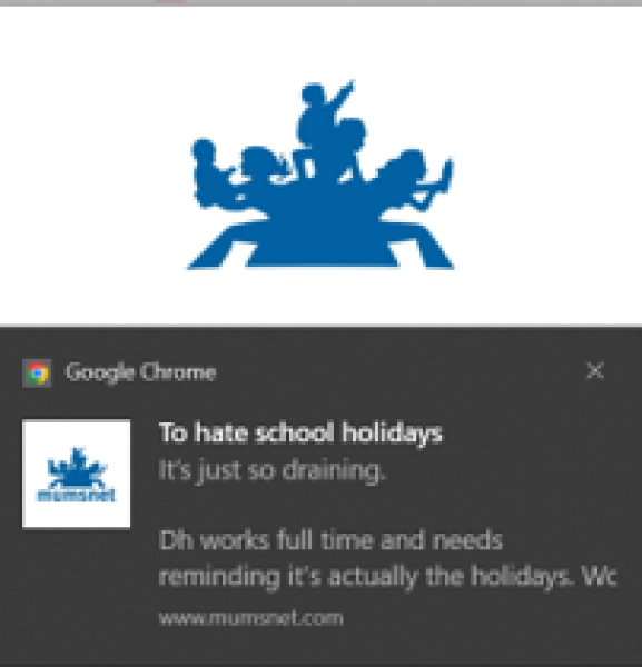 How do I stop these Mumsnet pop ups on my (work!) laptop :(