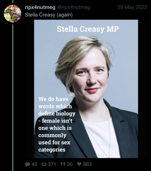 I'm unfortunately in Stella Creasy's constituency