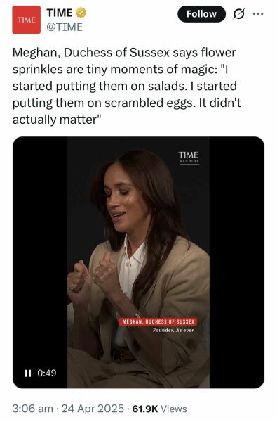 The reviews are coming in for Meghan's podcast 'Confessions of a Female Founder'ions of a