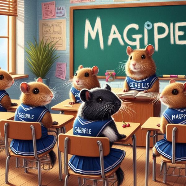 The Bluestocking - where women are women, and small furry animals are gerbils, quokkas,  capybaras, or a red panda called Rosy