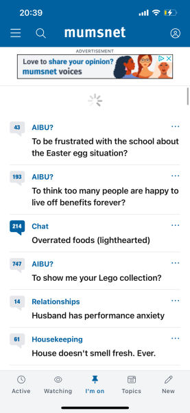 Threads I’m on freezing