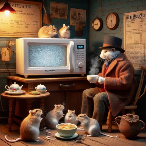 The Bluestocking Arms Women's Pub, where women make friends with Beetles, Androids, Cakes, Dragons, Hedgehogs and other women, where wit and wisdom flourish