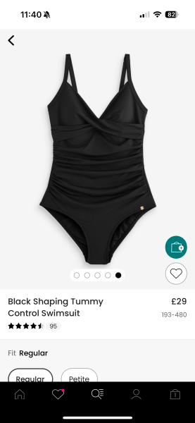 On the hunt for a slimming swimming costume similar to this one from Sea Folly