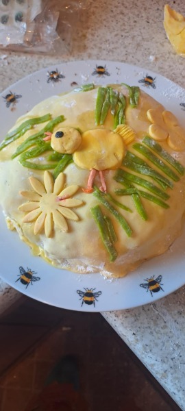 How can I make this 'Bulge Cake' look more realistic?