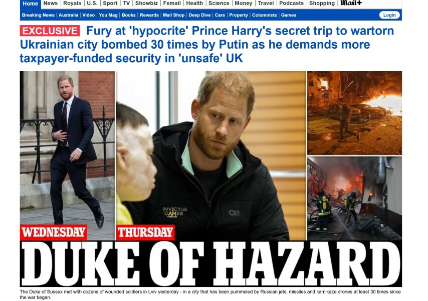So what is Harry doing to fill his days?