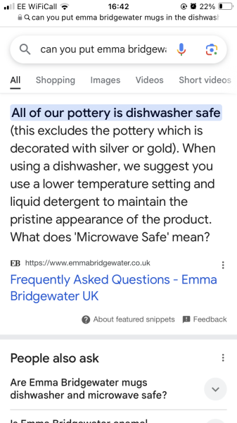 Emma Bridgewater mug handles keep dropping off!