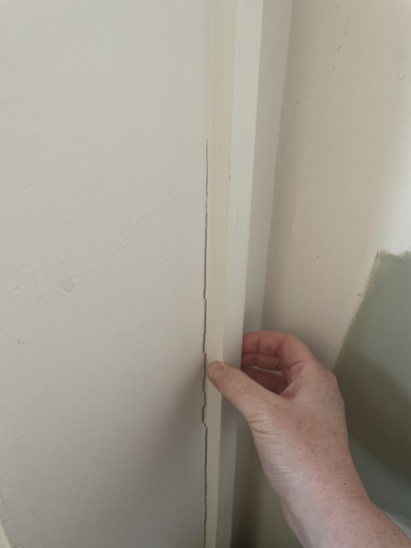 Crack alongside cable casing (pic)
