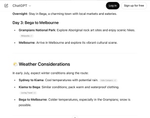 Sydney to Melbourne road trip