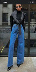 How to style wide leg jeans?