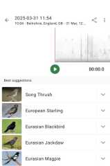 Garden birds today according to my Merlin app
