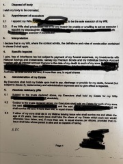 Understanding a Will.