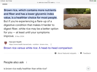 To think there is a poor understanding of a healthy diet?