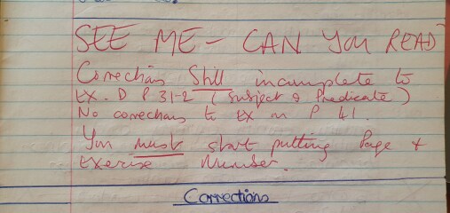 The style of teachers' comments on school work: then and now