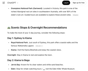 Sydney to Melbourne road trip