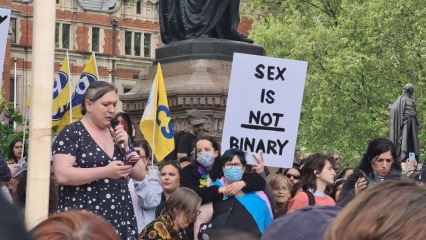 Trans protest- sharing for balance