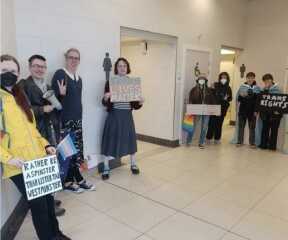 TRAs deface Millicent Fawcett statue