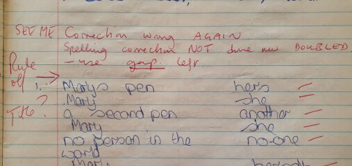 The style of teachers' comments on school work: then and now