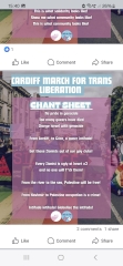 Cardiff March for trans liberation, today