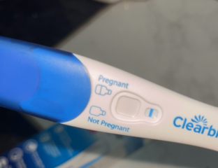 Faint line on clear blue test