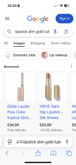 HELP PLEASE!! - Coral lipstick in slim gold tube