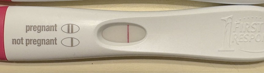 First response strip. Showed before control line!