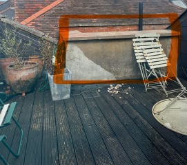 Plants for screening on roof terrace