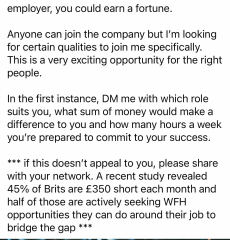 Botwatch 87!!! Yes we are still battling MLMs! When 99.6% of people joining MLM are destined to lose money is that an opportunity or a scam?
