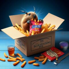 The Bluestocking Arms Women's Pub, where women make friends with Beetles, Androids, Cakes, Dragons, Hedgehogs and other women, where wit and wisdom flourish