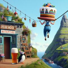 The Bluestocking Arms Women's Pub, where women make friends with Beetles, Androids, Cakes, Dragons, Hedgehogs and other women, where wit and wisdom flourish