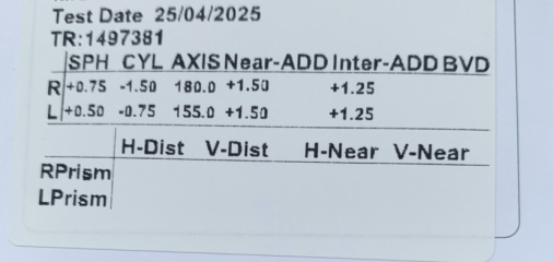 Can anyone read my glasses prescriptions please!