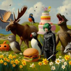 The Bluestocking - where women are women, and small furry animals are gerbils, quokkas,  capybaras, or a red panda called Rosy