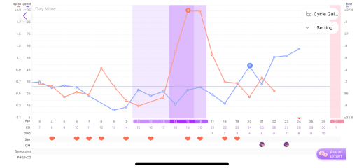 BBT chart increase help?